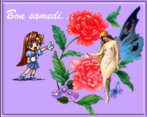 Gif animé Bon samedi fille danse
